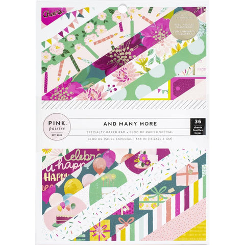 American Crafts 6x8 Paper Pad - Pink Paislee