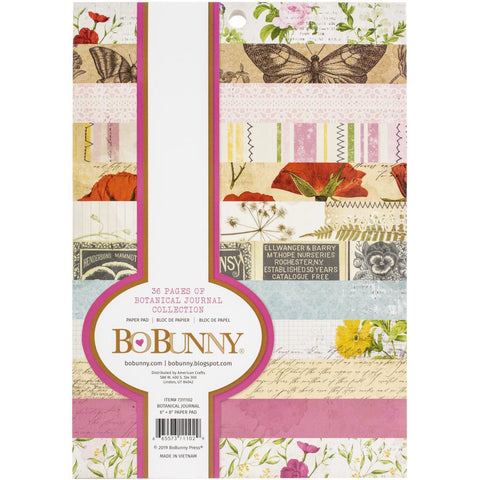 Bo Bunny 6x8 Paper Pad - Botanical Journal