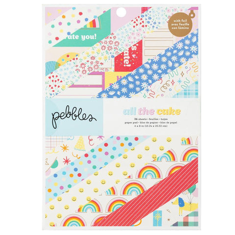 American Crafts 6x8 Paper Pad - Pebbles - All The Cake