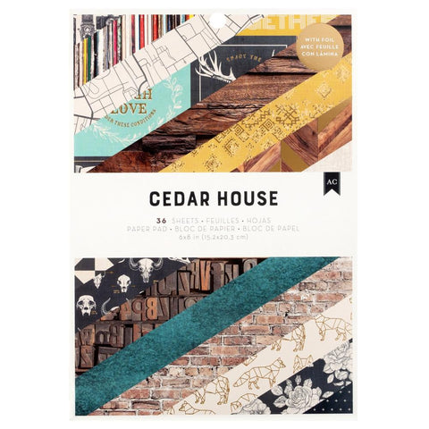 American Crafts 6x8 Paper Pad - Cedar House