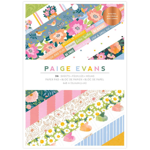 American Crafts 6x8 Paper Pad - Paige Evans - Garden Shoppe