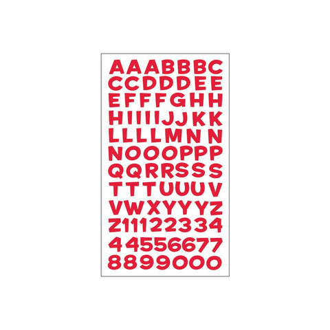 EK Sticko Alpha Stickers - Small Funhouse Red Metallic