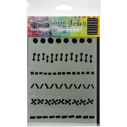 Ranger Dylusions Stencil - A Stitch In Time - Small