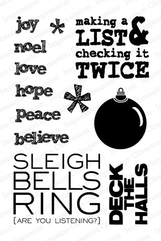 Impression Obsession Stamps - Deck The Halls
