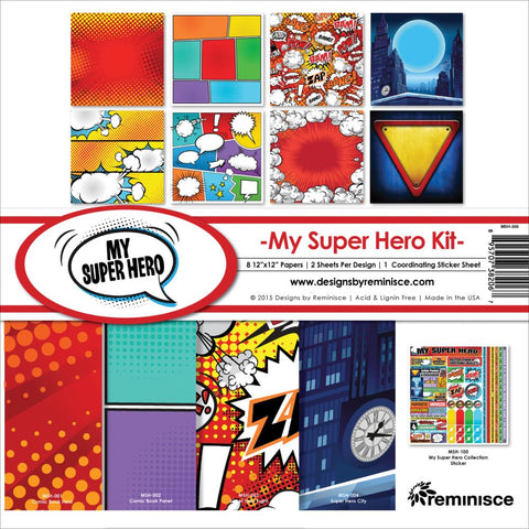 Reminisce 12x12 Collection Pack - [Collection] - My Superhero Kit