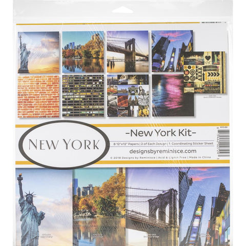 Reminisce 12x12 Collection Pack - [Collection] - New York Kit