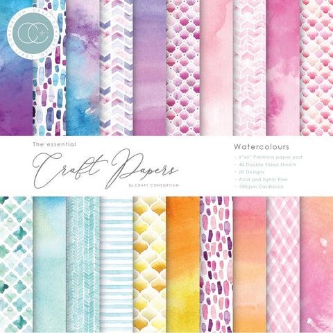 Craft Consortium 6x6 Paper Pad - Watercolors