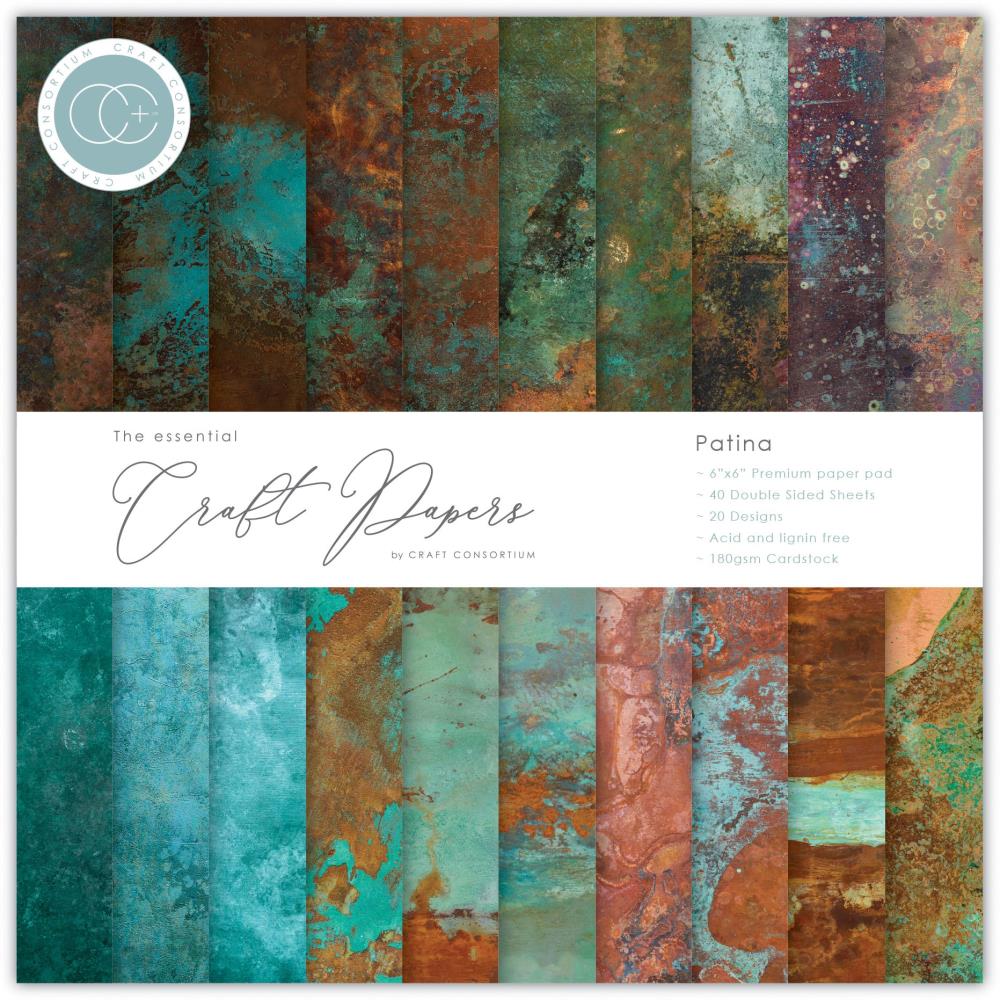 Craft Consortium 6x6 Paper Pad - Patina