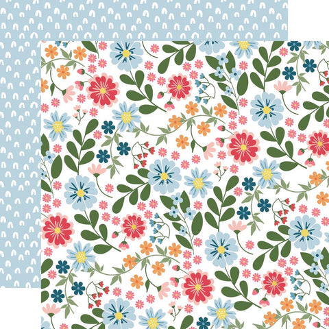 Echo Park Paper 12x12 Paper  [Collection - Here Comes The Sun - Sunny Day Floral