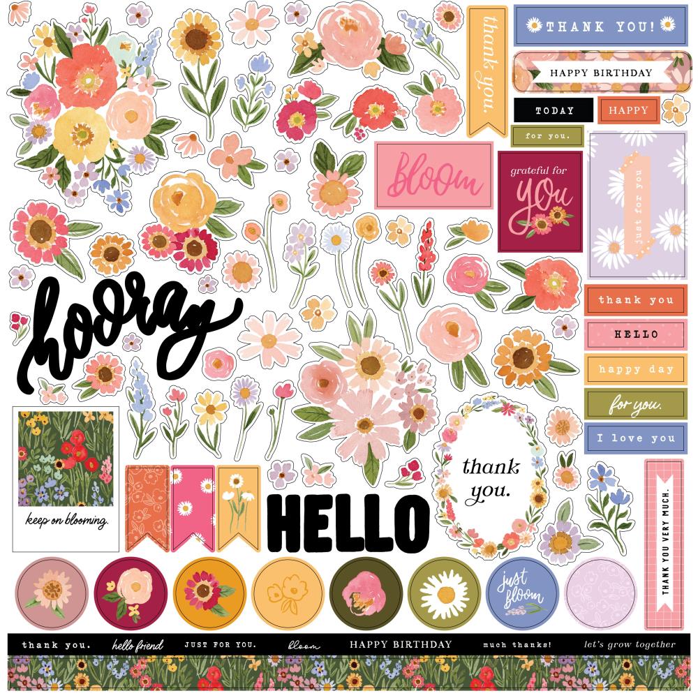 Carta Bella 12x12  Stickers  [Collection] - Flora #6