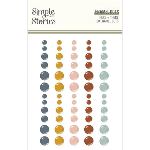 Simple Stories Enamel Dots - [Collection] - Here & There