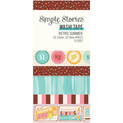 Simple Stories  Washi Tape [Collection] - Retro Summer