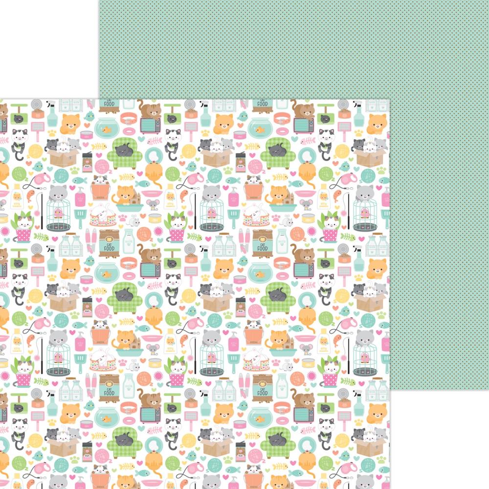 Doodlebug Design 12x12 paper - [Collection] Pretty Kitty - Pretty Kitty