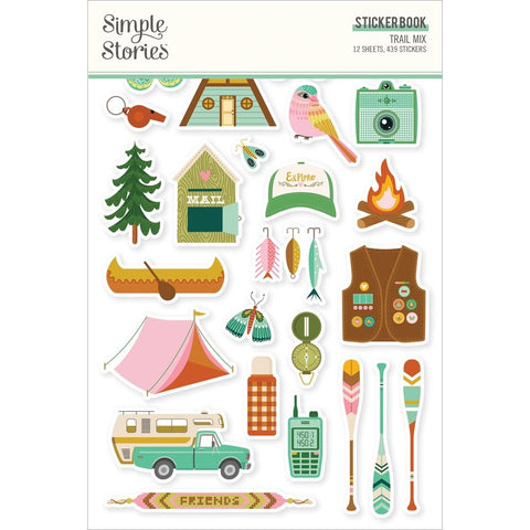 Simple Stories  Sticker Book  [Collection] - Trail Mix