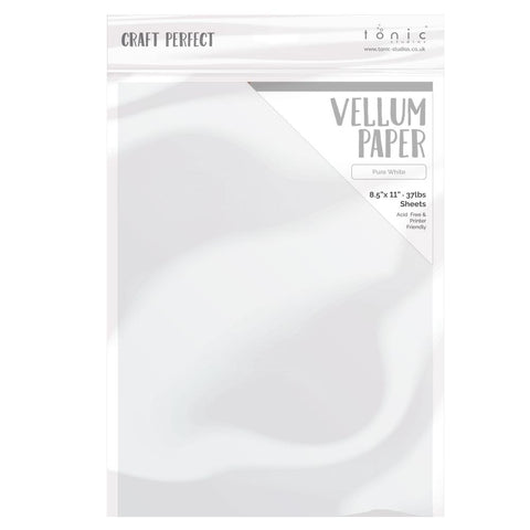 Tonic Craft Perfect 8.5 x 11" Pure White 37 lb Vellum Paper