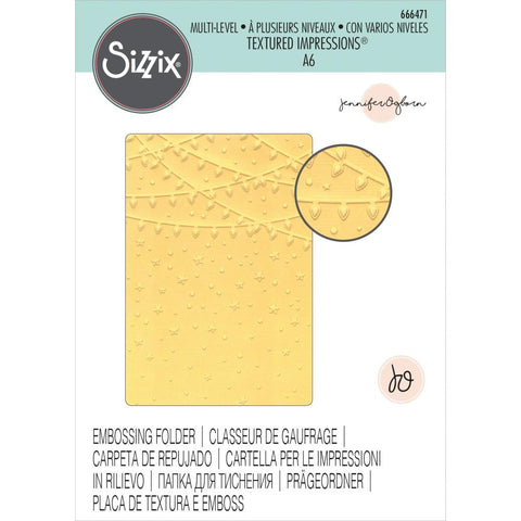 Sizzix Embossing 3-D Folders  - Stars and Lights