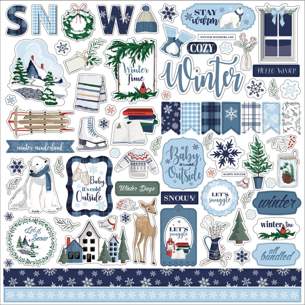 Carta Bella Cardstock Stickers - [Collection] - Wintertime