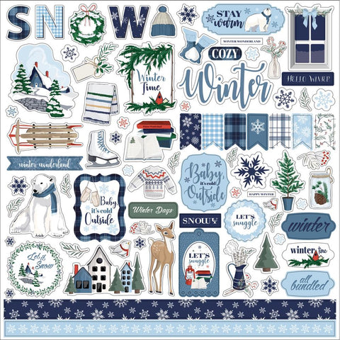 Carta Bella Cardstock Stickers - [Collection] - Wintertime