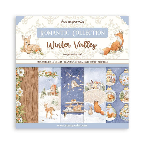 Stamperia 12x12 Paper [Collection] - Romantic Collection - Winter Valley