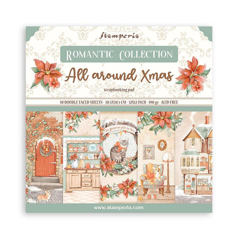 Stamperia 12x12 Paper [Collection] - Romantic Collection - All Around xmas