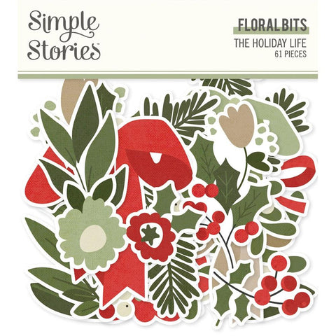 Simple Stories  Floral Bits & Pieces  [Collection] - The Holiday Life