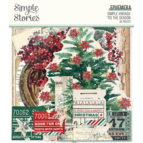 Simple Stories   Ephemera  [Collection] - Simple Vintage Tis The Season