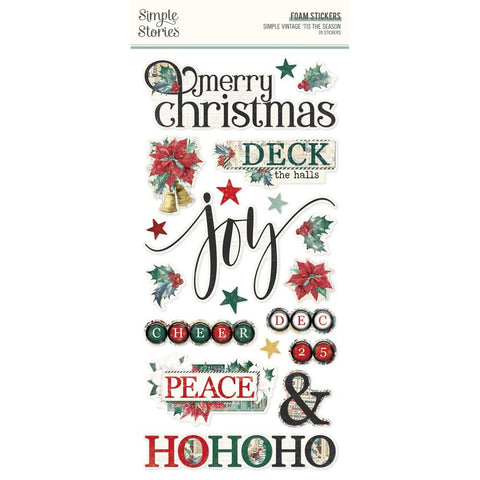 Simple Stories Foam Stickers [Collections] - Simple Vintage Tis The season