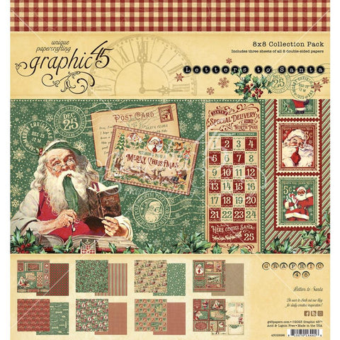 Graphic 45 8x8 Paper Collection [Collection] - Letters To Santa