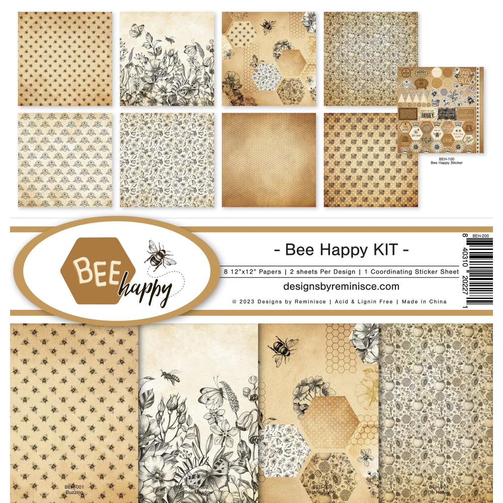 Reminisce 12x12  Paper  [Collection] - Bee Happy