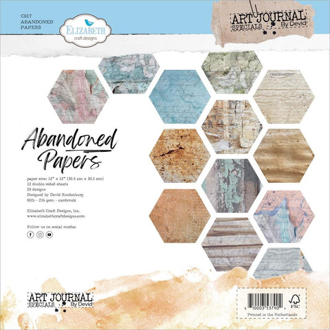 Elizabeth Crafts Double-Sided Cardstock  - Abandoned Papers