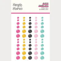 Simple Stories Enamel Dots - [Collection] - Totally 80's