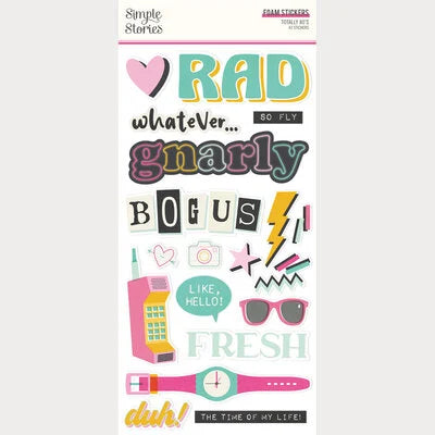 Simple Stories Foam Stickers [Collections] - Totally 80's