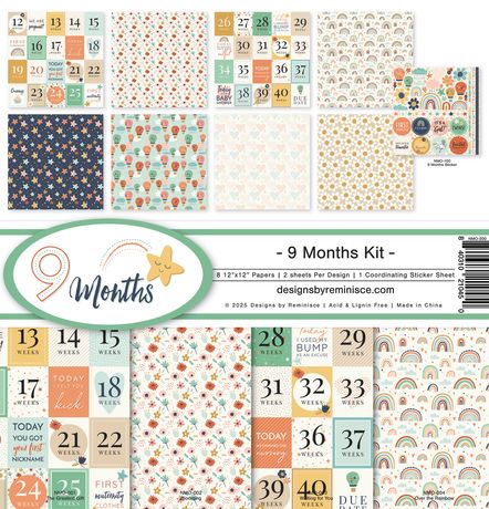 Reminisce 12x12 Collection Pack - [Collection] - 9 Months Kit