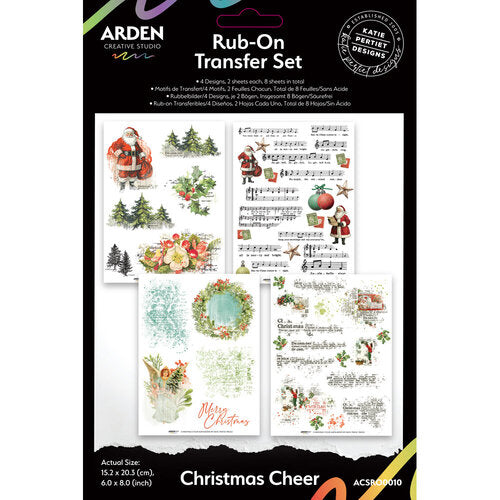 Arden Creative Studio Rub On Transfer Set - Christmas Cheer