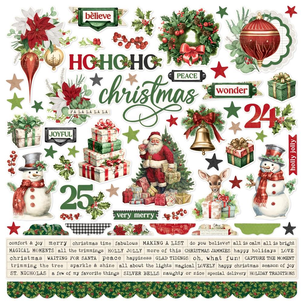 Simple Stories 12x12  Cardstock  Stickers  [Collection] - Simple Vintage Believe
