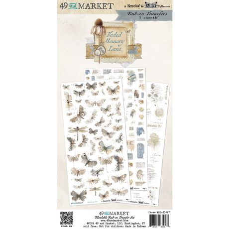 49 and Market  Rub On Transfer Blendable [Collections] - Faded Memory Lane