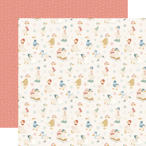 Carta Bella 12x12 Paper  [Collection] - Silly Goose Winter - Snowy Goose Games