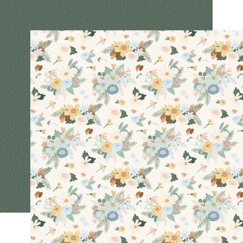 Carta Bella 12x12 Paper  [Collection] - Silly Goose Winter - Winter Blossoms