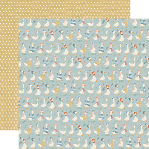 Carta Bella 12x12 Paper  [Collection] - Silly Goose Winter - Snow Adventure Gander