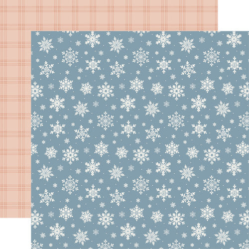 Carta Bella 12x12 Paper  [Collection] - Silly Goose Winter - Goosey Snowflakes