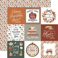 Echo Park Paper 12x12 Cardstock  [Collection] - Feels Like Fall - 4x4 Journaling Cards