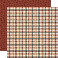 Echo Park Paper 12x12 Cardstock  [Collection] - Feels Like Fall - Autumnal Plaid