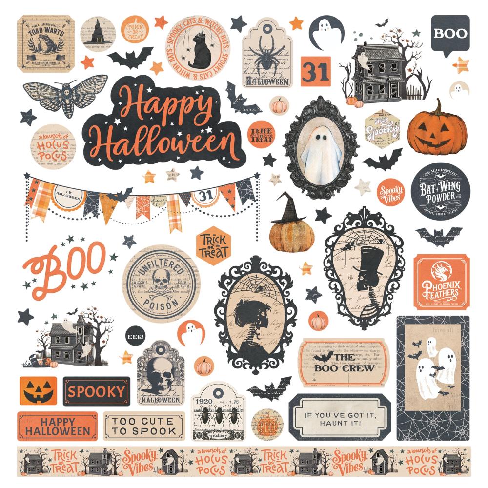 Photoplay 12x12 Stickers - Halloween Junque