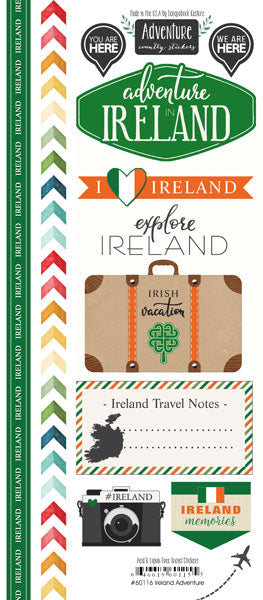Scrapbook Customs  -  Ireland Adventure Stickers