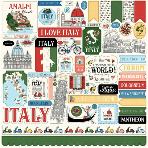 Carta Bella Cardstock Stickers - [Collection] - Italy