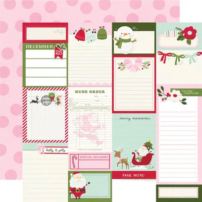 Simple Stories 12x12 Paper  [Collection]  - Kringle & Co. - Journal Elements