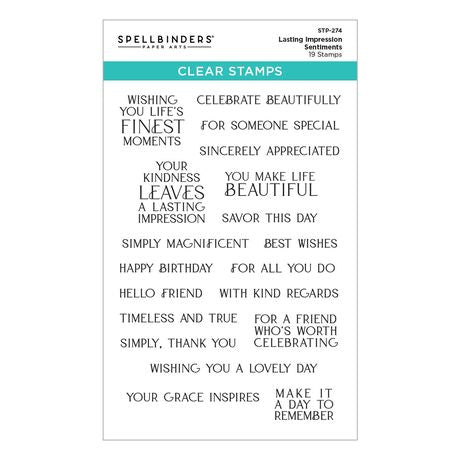 Spellbinders Stamps - Lasting Impression Sentiments