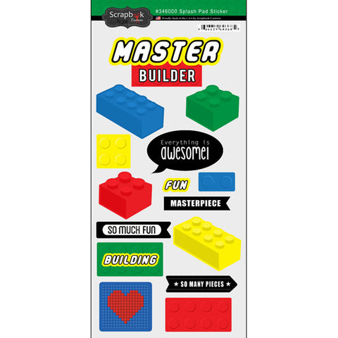 Scrapbook Customs  -  Building Block Figure Sticker (Copy)