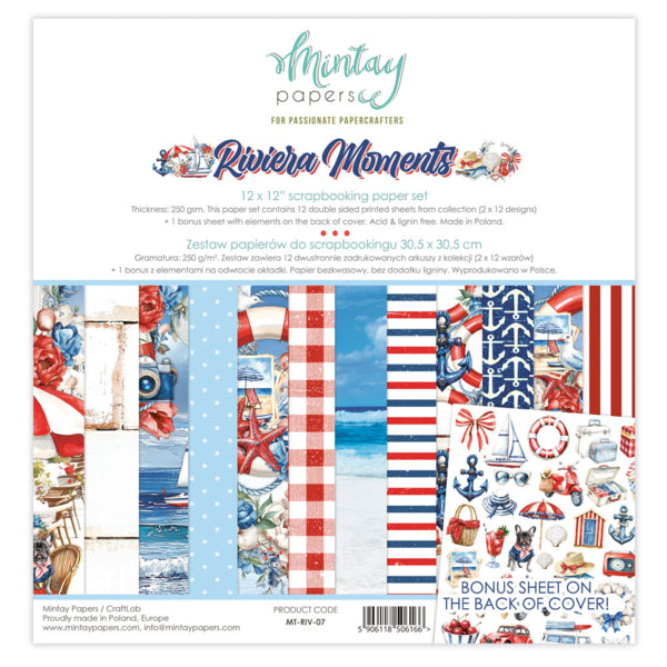Mintay 12x12 Paper (Collection) - Riviera Moments