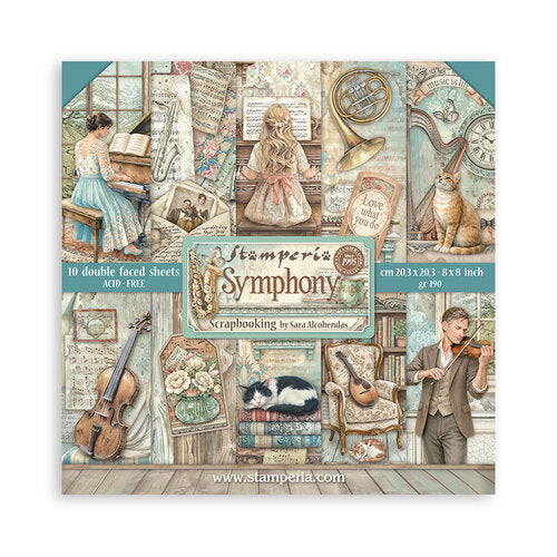 Stamperia 8x8 Paper [Collection] - Symphony